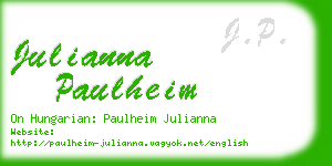 julianna paulheim business card